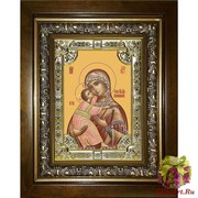 Икона освященная &quot;Владимирская Божия Матерь&quot;, в киоте 24x30 см, 24x30 см
