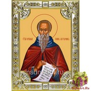 Икона освященная &quot;Иоанн Лествичник преподобный (Иван)&quot; ,18х24см со стразами, 18x24 см
