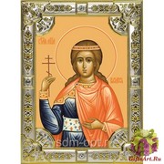 Икона освященная &quot;Василисса Никомидийская мученица&quot;, посеребрение 925, 18x24 см, купить по низкой цене