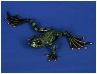 Фигурка фарфоровая Лягушка Зеленая