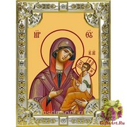 Икона освященная &quot;Грузинская икона Божией Матери&quot;, 18x24 см, со стразами