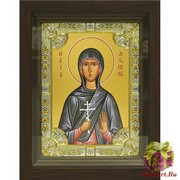 Икона освященная &quot;Антонина Никейская мученица&quot;, 18x24 см, со стразами, в деревянном киоте 24x30 см, 24x30 см