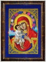Икона Божьей Матери Жировицкой со стразами