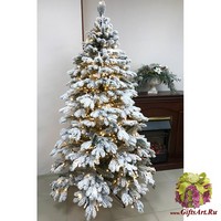 Искусственная елка Тиффани заснеженная с огнями 1,8м