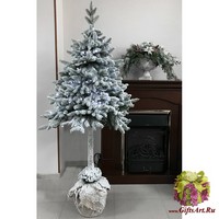 Искусственная елка Белла заснеженная с огнями 1,2м