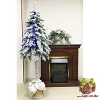 Искусственная елка Николь заснеженная с огнями 1,8м