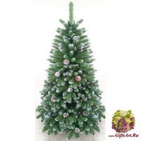 Искусственная елка ИМПЕРАТОРСКАЯ заснеженная с шишками 2,1м