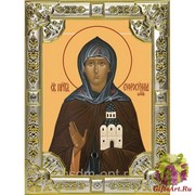 Икона освященная &quot;Евфросиния (Евдокия) Московская, преподобная &quot;, 18x24 см, со стразами