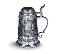 Кружка для пива оловянная, высота 18 см, оловянная посуда Artina