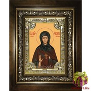 Икона освященная &quot;Елизавета,Елисавета чудотворица ,игумения Константинопольская преподобная&quot;, 18x24 см, со стразами, в деревянном киоте 24x30 см, 24x30 см