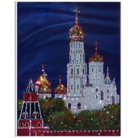 Картина со стразами Сваровски  SWAROVSKI Колокольня Ивана Великого  Размер 40х30 см
