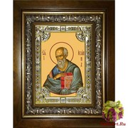 Икона освященная &quot;Иоанн Богослов апостол (Иван)&quot;, 18x24 см, со стразами, в деревянном киоте 24x30 см, 24x30 см