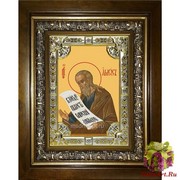 Икона освященная &quot;Амос пророк&quot;, 18x24 см, со стразами, в деревянном киоте 24x30 см, 24x30 см