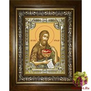 Икона освященная &quot;Иоанн Предтеча Креститель Господень (Иван)&quot;, 18x24 см, со стразами, в деревянном киоте 24x30 см, 24x30 см