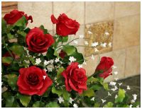 Букет Красных роз. Эксклюзивная керамическая композиция. - вид 2 миниатюра