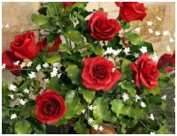 Букет Красных роз. Эксклюзивная керамическая композиция. - вид 3 миниатюра