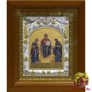 Икона освященная &quot;Деисус, Спас на престоле&quot;, в киоте 20x24 см, 20x24 см