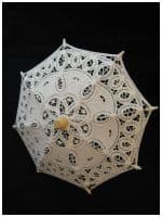 Зонт кружевной декоративный для девочки, диаметр 34 см, высота 26 см