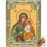 Икона освященная &quot;Милостивая икона Божией Матери&quot;, 18x24 см, со стразами