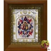 Икона освященная &quot;Божия Матерь Неопалимая Купина&quot;, в киоте 20x24 см, 20x24 см