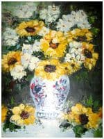 Размер 30 x 40 см Букет Масло Холст