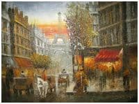 Картина Париж. Эйфелева башня. Размер 50 x 60 см Масло Холст