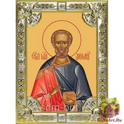 Икона освященная &quot;Диомид Тарсянин Никейский,врач,мученик&quot;, 18x24 см со стразами, 18x24 см