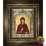 Икона освященная &quot;Евдокия Илиопольская преподобномученица&quot;, 14x18 см, в деревянном киоте 20x24 см, 20x24 см