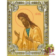 Икона освященная &quot;Иоанн Предтеча Креститель Господень (Иван)&quot; ,18х24см со стразами, 18x24 см