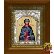 Икона освященная &quot;Иулия,Юлия мученица&quot;,14x18 см, в деревянном киоте 20x24 см, 20x24 см