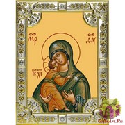 Икона освященная &quot;Владимирская икона Божией Матери&quot;, 18x24 см, со стразами