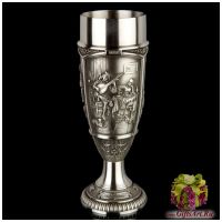 Бокал оловянный для вина Серия Выдающиеся художники, оловянная посуда Высота 19 см 220 мл Artina