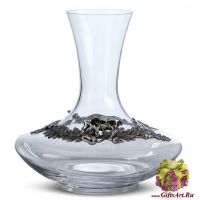 Декантер Дикий кабан из олова и стекла 1,5 литра. Австрия. Artina