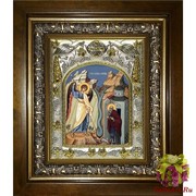 Икона освященная &quot;Архип Херотопский преподобный&quot;, 14x18 см, в деревянном киоте 20x24 см, 20x24 см