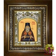 Икона освященная &quot;Игнатий (Брянчанинов) епископ Ставропольский и Кавказский святитель&quot;, 14x18 см, в деревянном киоте 20x24 см, 20x24 см