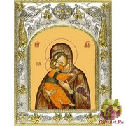 Икона освященная &quot;Владимирская икона Божией Матери&quot;, 14x18 см
