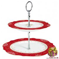 Горка фарфоровая большая Золотая снежинка Подарочная упаковка