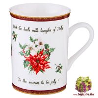 Кружка большая С Рождеством! 300 мл. Фарфор. Подарочная упаковка