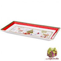 Блюдо Новогоднее чудо. Фарфор. 29 см. Подарочная упаковка