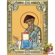Икона освященная &quot;Спиридон Тримифунтский святитель&quot;, 18x24 см со стразами, 18x24 см