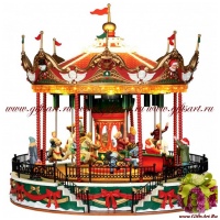 Lemax Карусель Санты, адаптер, свет, звук, движение 26,6*26,8*26,6 см
