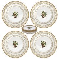 Набор тарелок фарфор &quot;Новогодний праздник&quot; 19 см. Подарочная упаковка