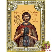 Икона освященная &quot;Евфросин Палестинский ,повар,преподобный&quot;, 18x24 см со стразами, 18x24 см