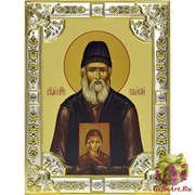 Икона освященная &quot;Паисий святогорец преподобный&quot;, 18x24 см со стразами, 18x24 см
