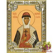 Икона освященная &quot;Ольга равноапостольная великая княгиня&quot;, 18x24 см, со стразами