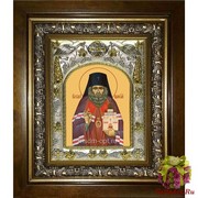 Икона освященная &quot;Иоанн Шанхайский и Сан-Францисский святитель чудотворец (Иван)&quot;, 14x18 см, в деревянном киоте 20x24 см, 20x24 см