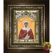 Икона освященная &quot;Лидия мученица&quot;, 14x18 см, в деревянном киоте 20x24 см, 20x24 см