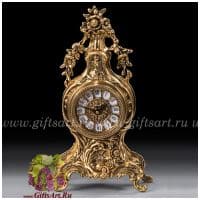 Часы кабинетные бронзовые Цветочная гирлянда 32 см. Virtus 5022 Испания