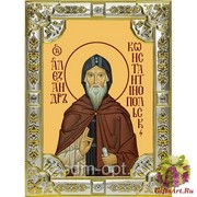 Икона освященная &quot;Александр Константинопольский преподобный&quot; 18x24 см со стразами, 18x24 см