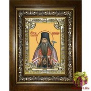 Икона освященная &quot;Патирим Тамбовский,чудотворец&quot;, 18x24 см, со стразами, в деревянном киоте 24x30 см, 24x30 см